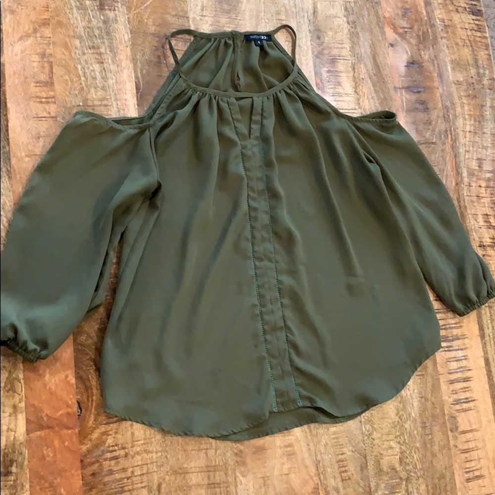 Cold shoulder blouse